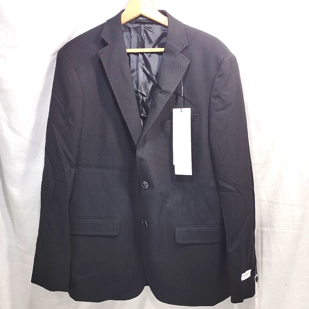 Calvin Klein Classic Slim Fit Black Stretch Blazer